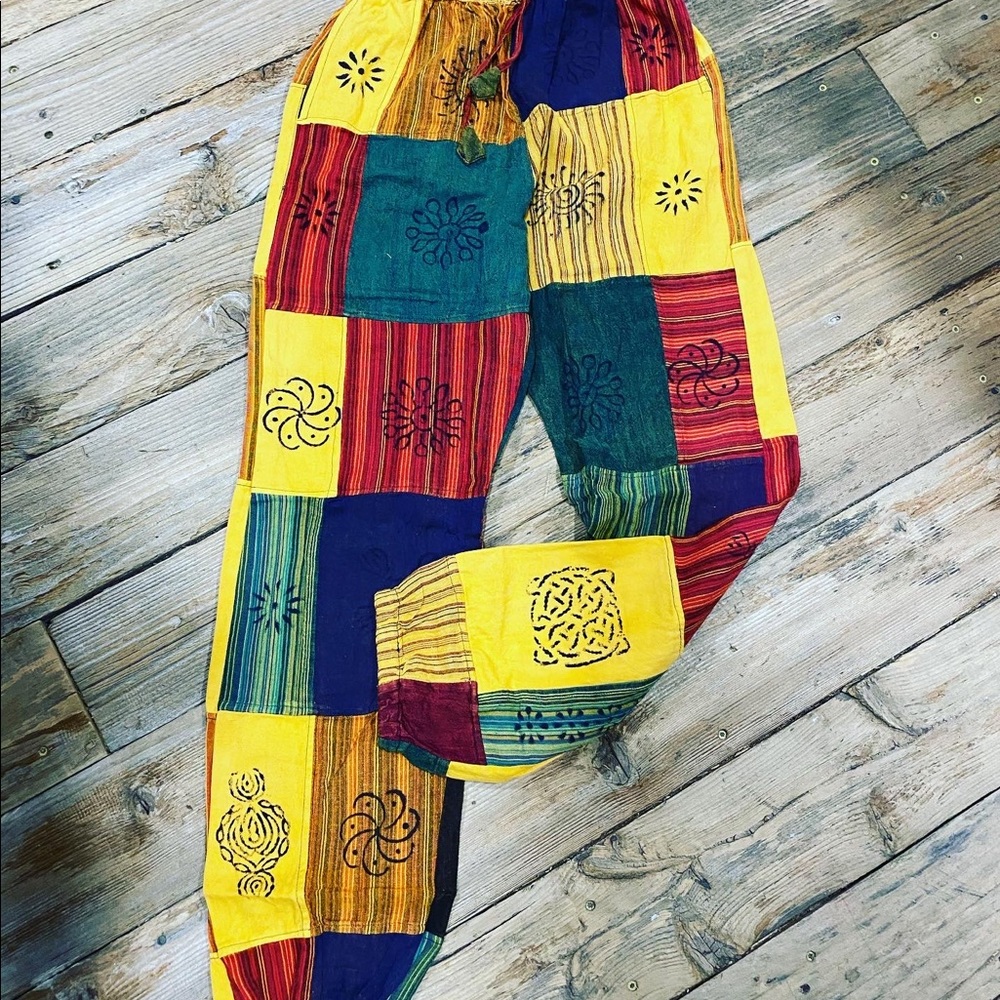Boho Hippie Patchwork Pants - image 7
